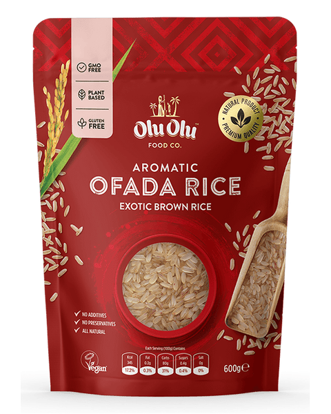 Aromatic Ofada Rice - exotic brown rice 600g featured