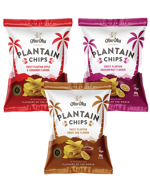 Limited Edition Plantain Chips multiple flavours 60g
